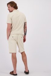 Achterkant van Beige bermuda met elastische taille door Ravøtt voor Heren