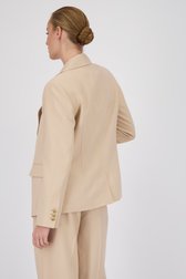 Beige blazer van DAUST voor Dames