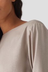 Beige blouse in glitterstof  van Opus voor Dames