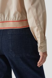 Beige blouse met een kraagje van Opus voor Dames