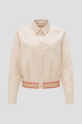 Beige blouse met een kraagje van Opus voor Dames