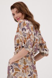 Beige blouse met fijne print van Diane Laury voor Dames