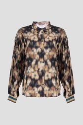 Productfoto 1 van Beige blouse met print door Geisha voor Dames