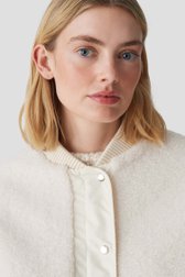 Detail van Beige bomberjack - omkeerbaar door Opus voor Dames