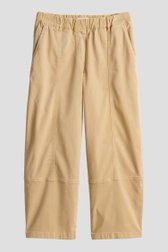 Productfoto 1 van Beige broek met elastische tailleband - 7/8 lengte door Opus voor Dames