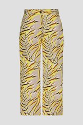 Beige broek met print - 7/8 lengte van Signature voor Dames