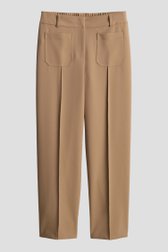 Productfoto 2 van Beige-bruine broek met vouw door Opus voor Dames