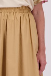 Detail van Beige-bruine midirok door Libelle voor Dames
