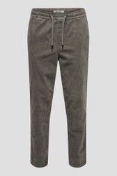 Productfoto 1 van Beige chino in corduroy - Tapered fit door Only & Sons voor Heren