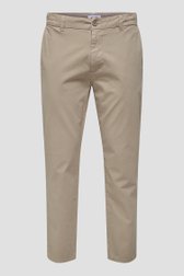 Beige chino met elastische taille en striklint van ONLY & SONS voor Heren