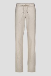 Beige chino met elastische taille en striklint van Upper East voor Heren