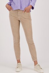 Beige corduroy broek - Slim fit van Opus voor Dames