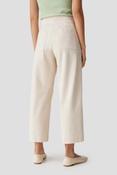 Beige culotte met gestikte vouw van Opus voor Dames