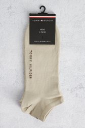 Productfoto 1 van Beige enkelsokken - 2 paar door Tommy Hilfiger voor Heren