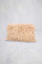 Achterkant van Beige faux fur clutch door Bulaggi voor Dames