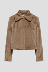 Productfoto 2 van Beige faux fur jas door JDY voor Dames