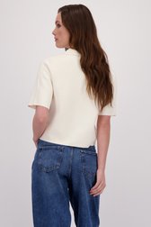 Achterkant van Beige gebreide cardigan met korte mouwen door JDY voor Dames