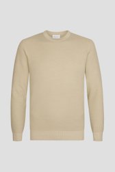 Productfoto 1 van Beige gebreide trui met ronde hals door Michaelis voor Heren