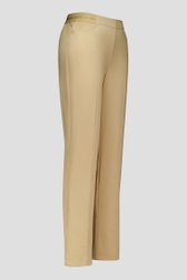 Beige Geklede Broek Met Een Elastische Taille Van Claude Arielle