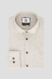 Beige gemêleerd hemd - Regular fit van Upper East voor Heren