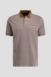 Productfoto 1 van Beige gemêleerde polo door Dansaert Blue voor Heren