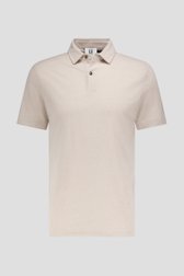 Productfoto 1 van Beige gemêleerde polo door Upper East voor Heren