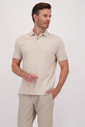 Beige gemêleerde polo van Upper East voor Heren
