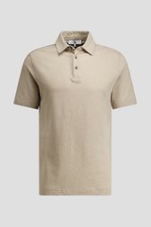 Productfoto 1 van Beige gemêleerde polo door Upper East voor Heren