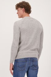 Beige gemêleerde trui met wol van Casual Five voor Heren