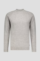 Beige gemêleerde trui met wol van Casual Five voor Heren
