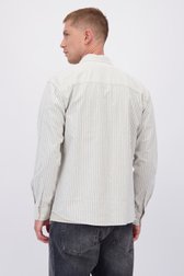 Achterkant van Beige gestreept hemd - Regular fit  door Only & Sons voor Heren