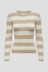 Beige gestreept truitje van JDY voor Dames