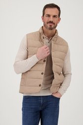 Beige gewatteerde bodywarmer  van Upper East voor Heren