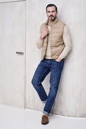 Beige gewatteerde bodywarmer  van Upper East voor Heren
