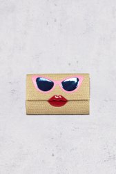 Beige geweven schoudertas met speelse afwerking van Bulaggi voor Dames