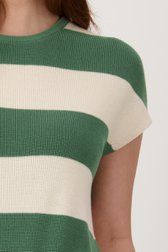 Beige-groene trui zonder mouwen van Liberty Loving nature voor Dames