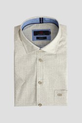 Productfoto 1 van Beige hemd met korte mouw - Regular fit door Dansaert Blue voor Heren