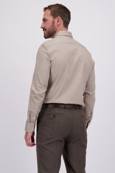 Achterkant van Beige hemd - Slim fit  door Dansaert Black voor Heren