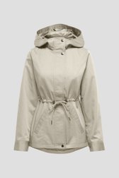 Productfoto 3 van  Beige jas met kap  door JDY voor Dames