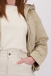 Detail van Beige jasje met kap door ONLY Carmakoma voor Dames