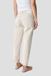 Detail van Beige jeans met cargozakken door Opus pants voor Dames