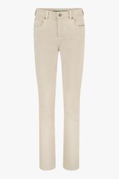 Beige jeans met elastische taille - comfort fit van Anna Montana voor Dames