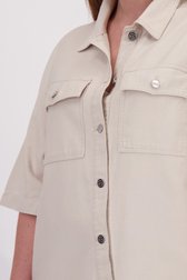 Detail van Beige jeanskleedje door ONLY Carmakoma voor Dames