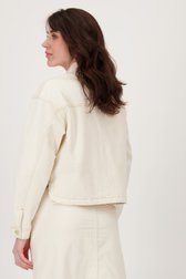 Beige jeansvest met knopen van Geisha voor Dames