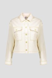 Beige jeansvest met knopen van Geisha voor Dames