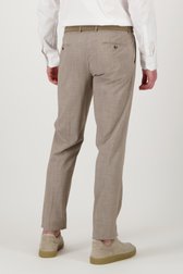 Achterkant van  Beige kostuumbroek – Regular fit door Dansaert Black voor Heren