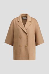 Productfoto 1 van Beige mantel met korte mouwen door D'Auvry voor Dames