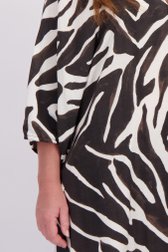 Detail van Beige midi-kleedje met zebraprint door ONLY Carmakoma voor Dames