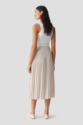 Beige midi plissérok van Opus voor Dames