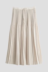 Beige midi plissérok van Opus voor Dames